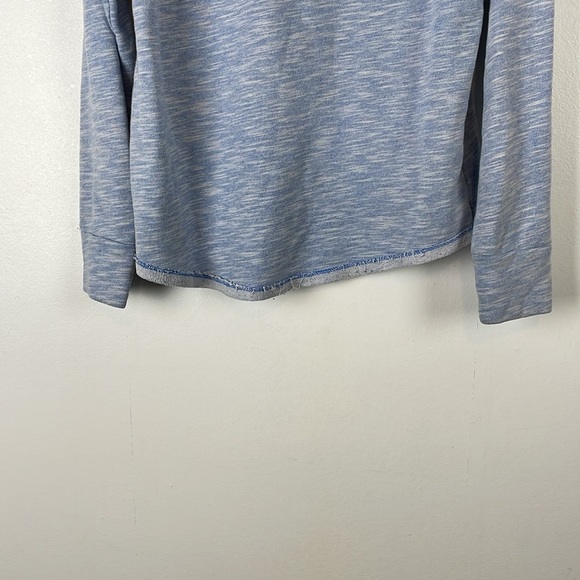 The Black Dog Drawstring Cowl Neck Long sleeve Pullover Womens S Sweatshirt Blue - Picture 6 of 9